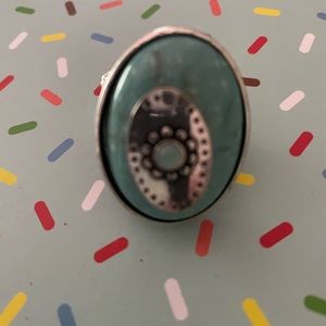 Stretchy turquoise color ring
